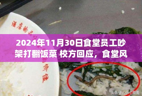 食堂风波，员工冲突引发饭菜翻倒事件，校方回应及背后温情故事揭晓