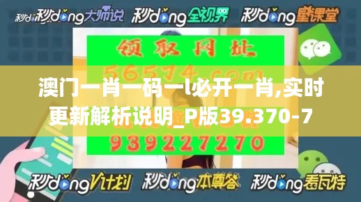 澳门一肖一码一l必开一肖,实时更新解析说明_P版39.370-7