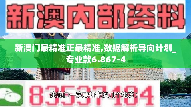 新澳门最精准正最精准,数据解析导向计划_专业款6.867-4