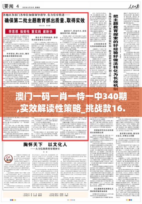 澳门一码一肖一恃一中340期,实效解读性策略_挑战款16.855