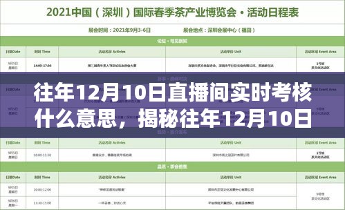 揭秘12月10日直播间实时考核背后的秘密，小红书带你探索直播考核的世界！