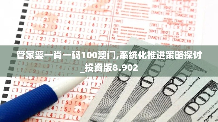 管家婆一肖一码100澳门,系统化推进策略探讨_投资版8.902