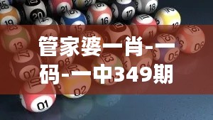 管家婆一肖-一码-一中349期：揭开数字背后的幸运符