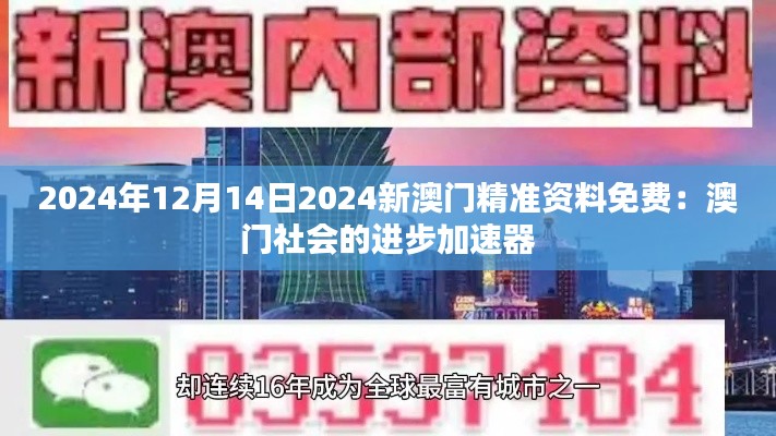 2024年12月14日2024新澳门精准资料免费：澳门社会的进步加速器