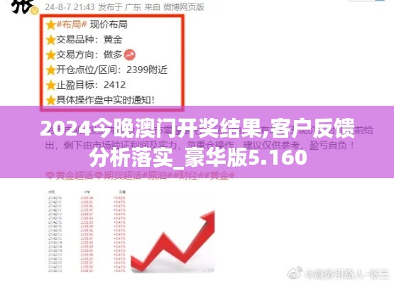 2024今晚澳门开奖结果,客户反馈分析落实_豪华版5.160