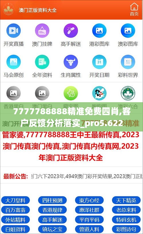 7777788888精准免费四肖,客户反馈分析落实_pro5.622