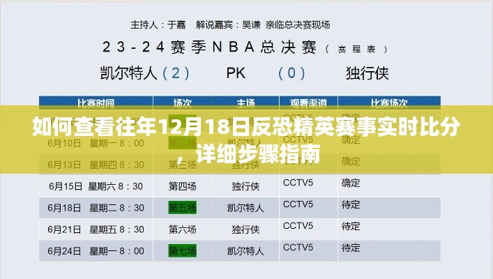 查看往年反恐精英赛事实时比分指南，详细步骤解析如何查询历年十二月十八日赛事数据