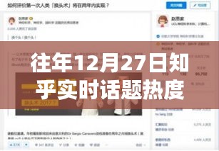 知乎往年12月27日实时话题热度榜位置