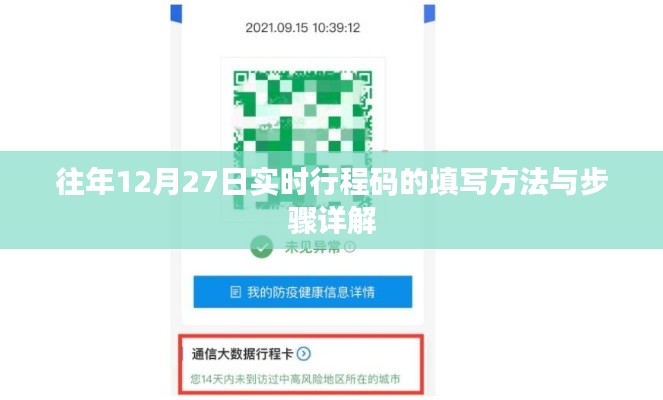 实时行程码填写方法与步骤详解（往年12月27日版）