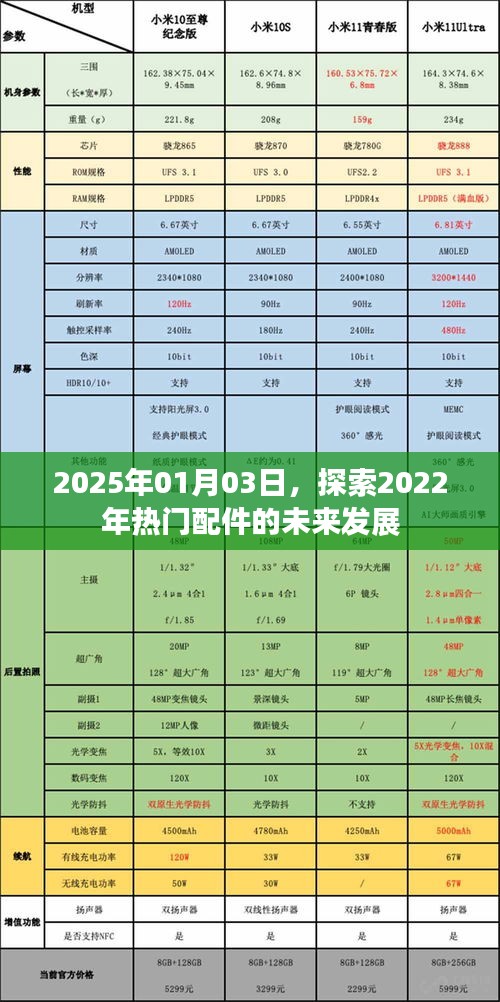 2022年热门配件未来发展趋势展望，2025年展望