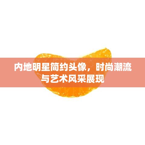 内地明星简约头像，时尚潮流与艺术风采展现