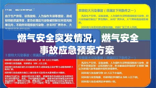 燃气安全突发情况，燃气安全事故应急预案方案 