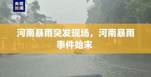 河南暴雨突发现场，河南暴雨事件始末 