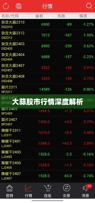 大蒜股市行情深度解析