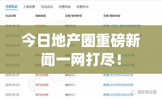 今日地产圈重磅新闻一网打尽！